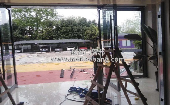 雙流感應門安裝案例圖片