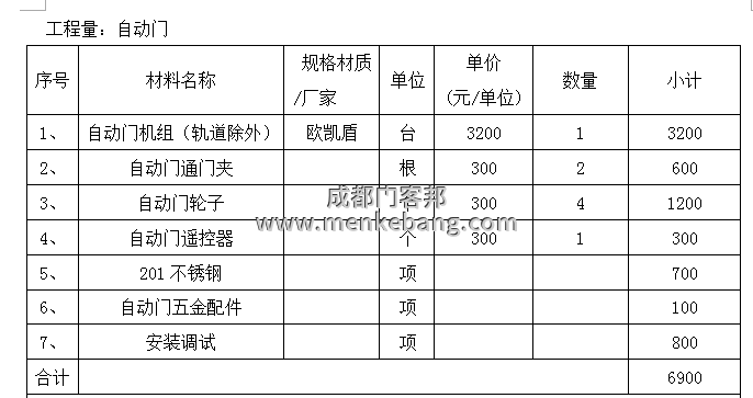 商場地下室自動門維修報價